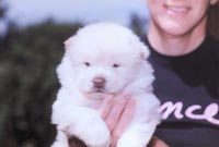 Nicole Holding Baby Snowball