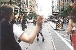 Juana's view of the parade